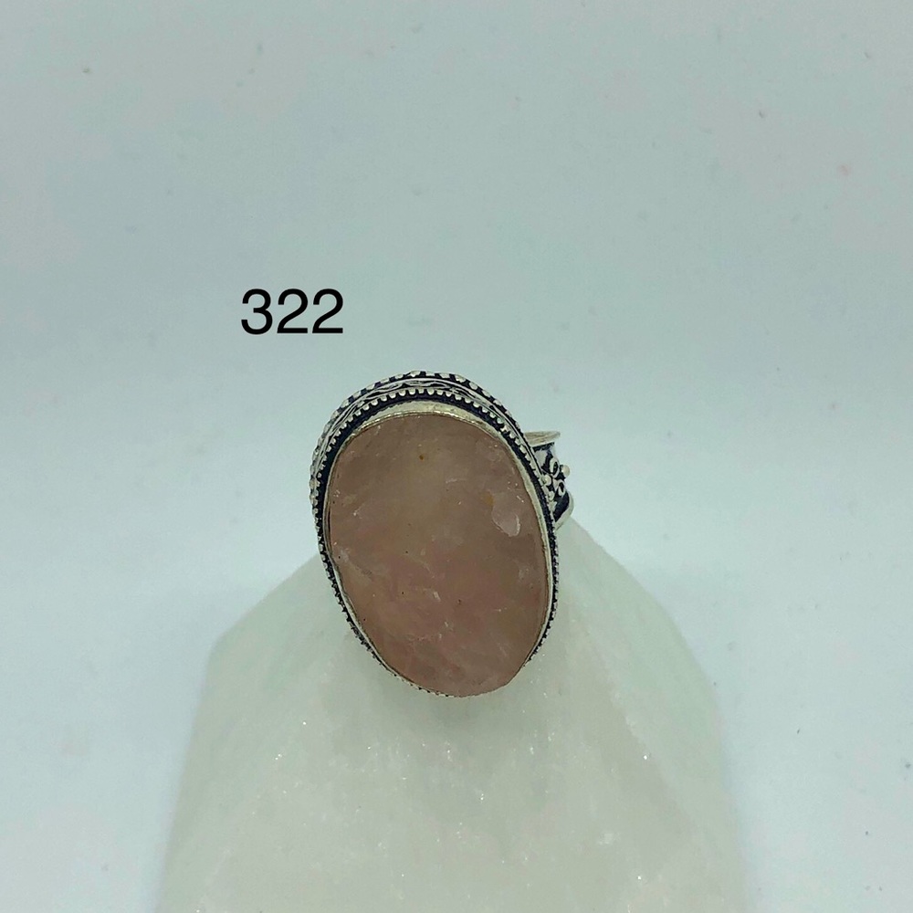 Rough Rose Quartz Ring